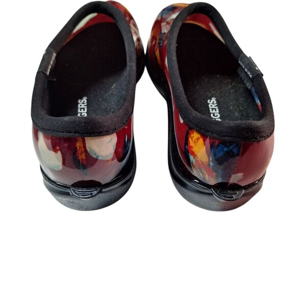 Sloggers Garden Shoes Womens 10 Chicken Red Waterproof Slip On USA Farm Country - Picture 4 of 9